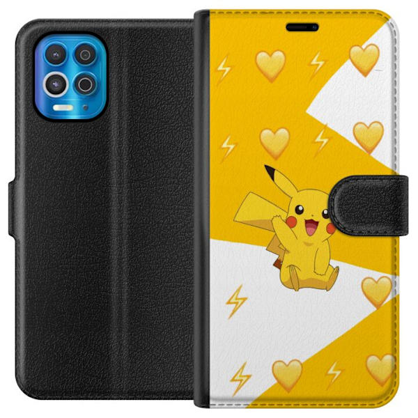 Motorola Edge S Plånboksfodral Pikachu Pokémon Gaming Figur Spelmotiv Populär Ikon Tecknad Serie Pokémon GO Barnklassiker
