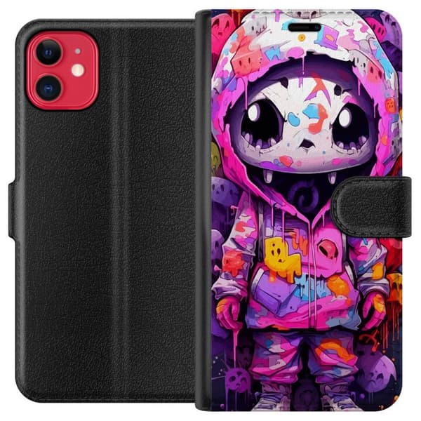 Kompatibel Tegnebogsetui til Apple iPhone 11 Anime