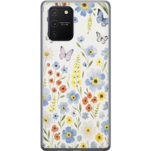 Samsung Galaxy S10 Lite Läpinäkyvä kuori Kesäkukat