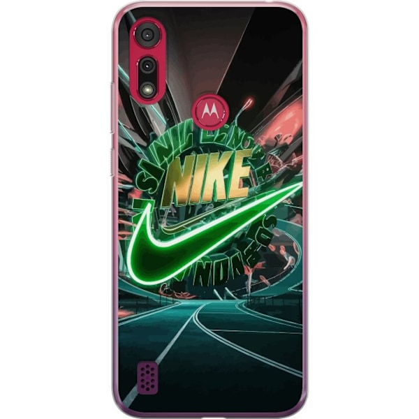 Motorola Moto E6s (2020) Genomskinligt Skal Nike