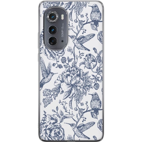 Motorola Edge (2022) Läpinäkyvä kuori Kukat & Linnut - Roma