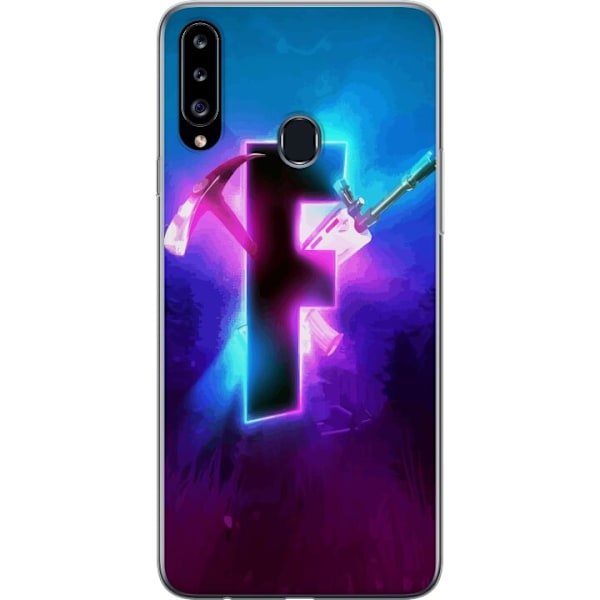 Samsung Galaxy A20s Gennemsigtig cover Fortnite