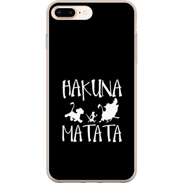 Kompatibelt Mobildeksel til Apple iPhone 8 Plus Hakuna Matata