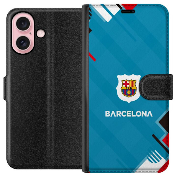 Apple iPhone 16 Tegnebogsetui FC Barcelona