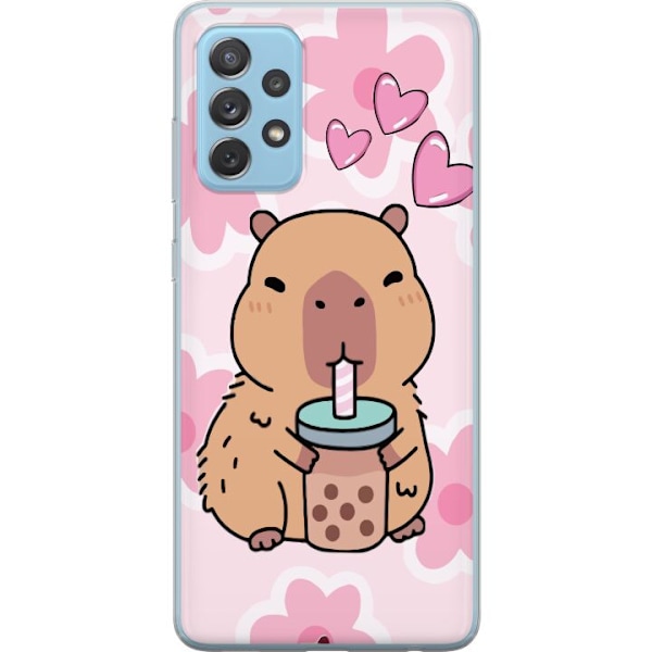 Samsung Galaxy A52 5G Läpinäkyvä kuori Kawaii Capybara Syd