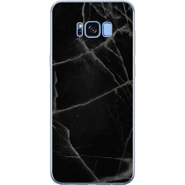 Samsung Galaxy S8 Genomskinligt Skal Svart marmor