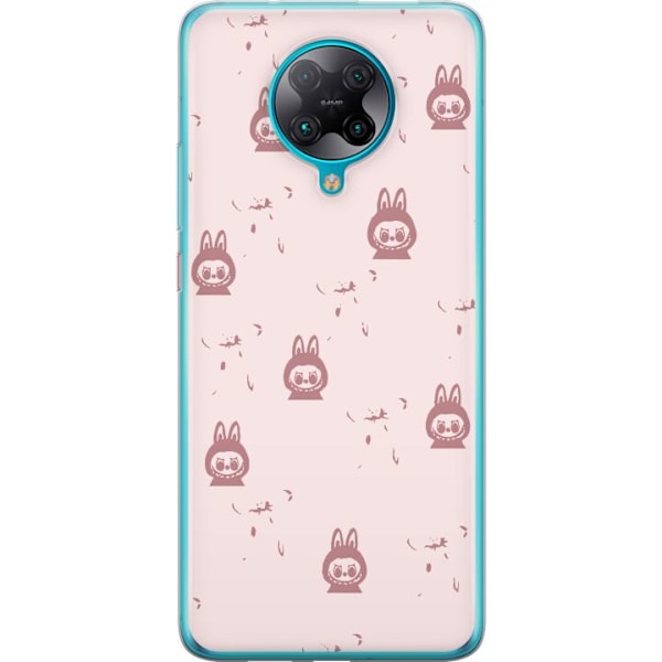 Xiaomi Poco F2 Pro Läpinäkyvä kuori Labubu Neon Pop - Neonvärinen pop art hirviö