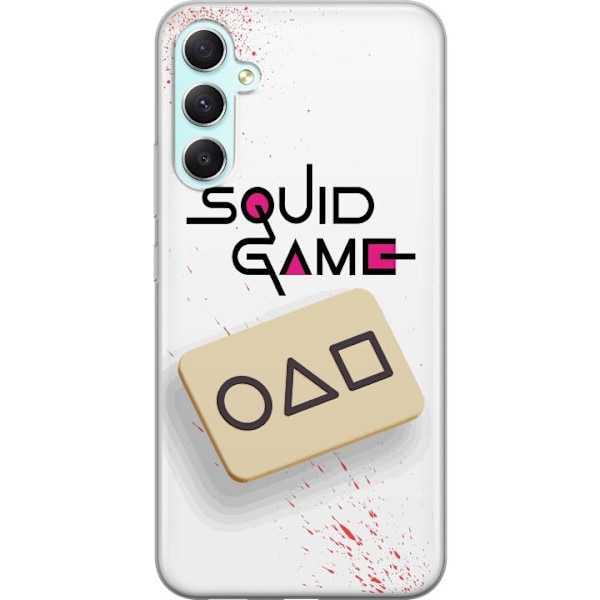 Samsung Galaxy A34 Läpinäkyvä kuori Squid Game