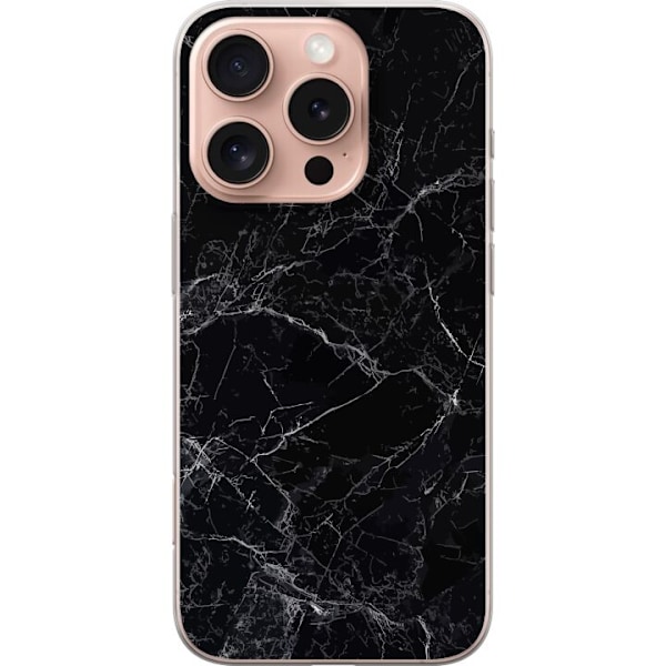 Apple iPhone 16 Pro Läpinäkyvä kuori Marmori Musta