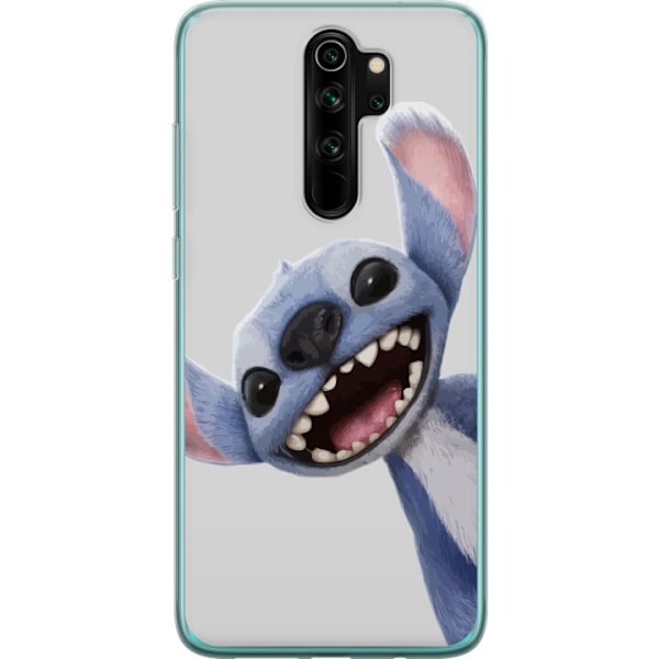 Xiaomi Redmi Note 8 Pro  Läpinäkyvä kuori Stitch liikkeessä - Kawaii-suunnittelu faneille ja lapsille