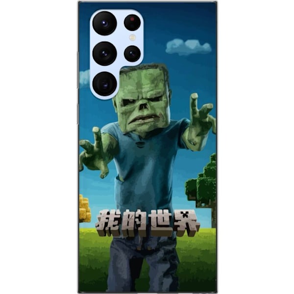 Samsung Galaxy S22 Ultra 5G Läpinäkyvä kuori A Minecraft Movie