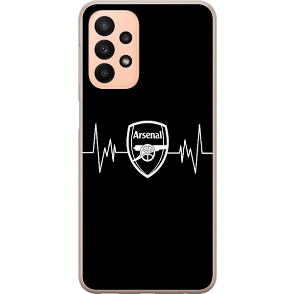 Samsung Galaxy A23 Läpinäkyvä kuori Arsenal