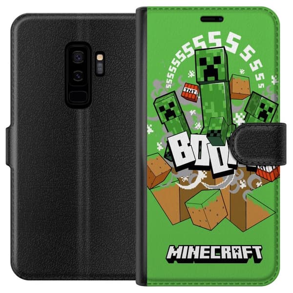 Kompatibelt Lommeboketui til Samsung Galaxy S9+ Minecraft Boom