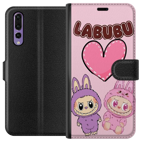 Huawei P20 Pro Plånboksfodral Labubu Pink Monster