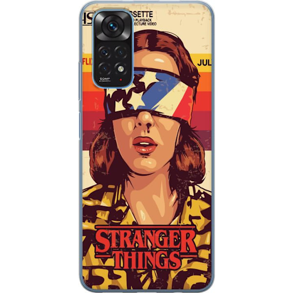 Xiaomi Redmi Note 11 Gennemsigtig cover Stranger Things VHS