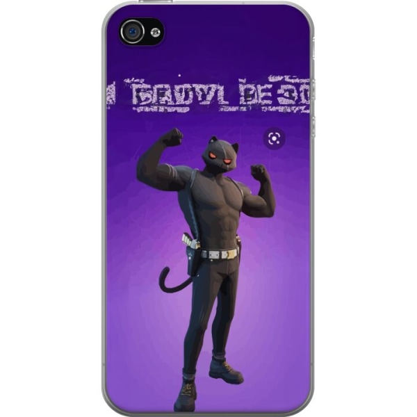 Apple iPhone 4s Gennemsigtig cover Fortnite - Meowscles