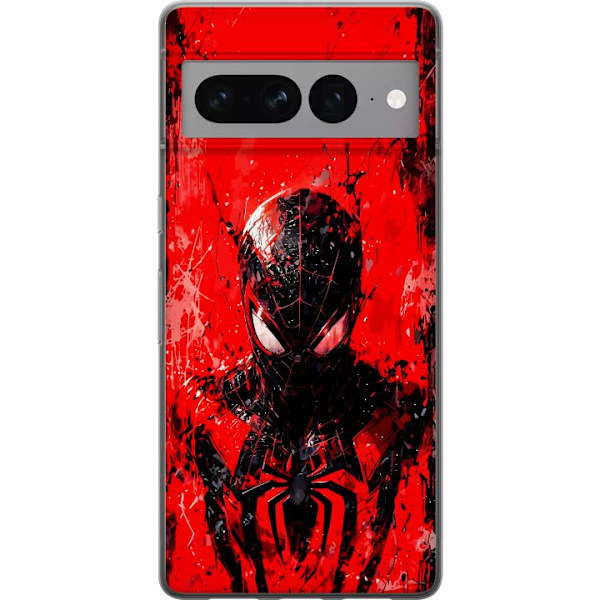 Google Pixel 7 Pro Genomskinligt Skal Spider Man