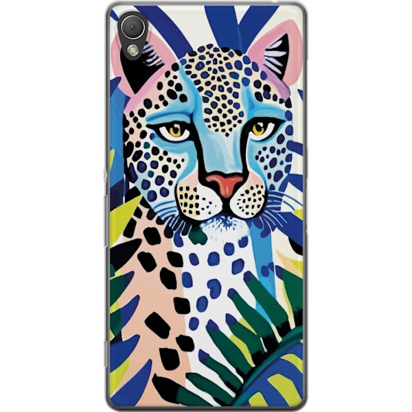 Sony Xperia Z3 Gennemsigtig cover Livlig Leopard