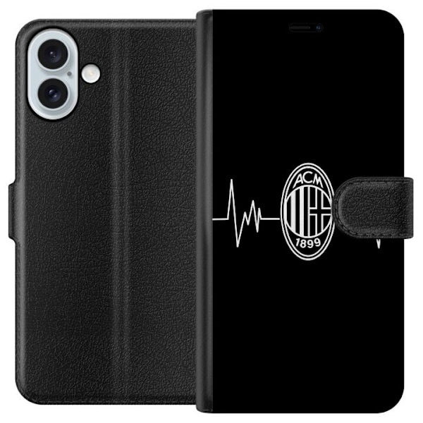 Apple iPhone 16 Plus Plånboksfodral AC Milan