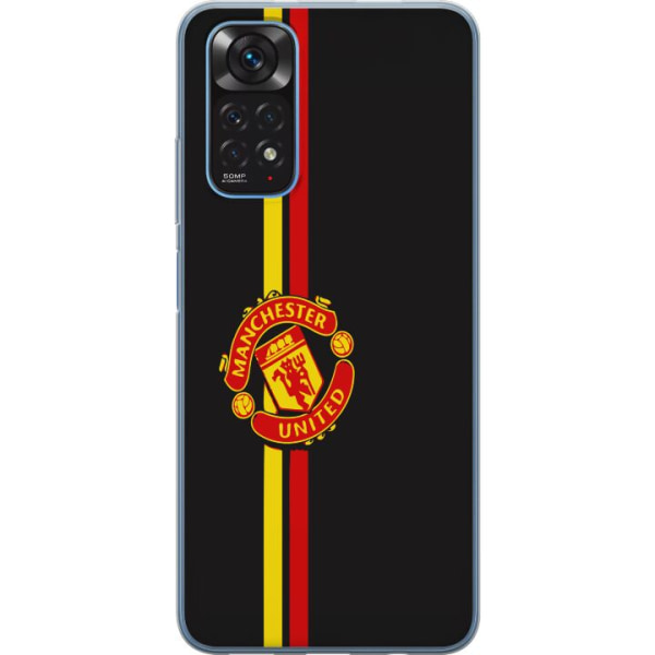 Xiaomi Redmi Note 11S Läpinäkyvä kuori Manchester United F.