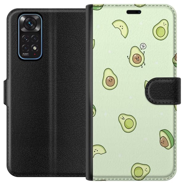 Kompatibelt Plånboksfodral till Xiaomi Redmi Note 11 Glad Avokado