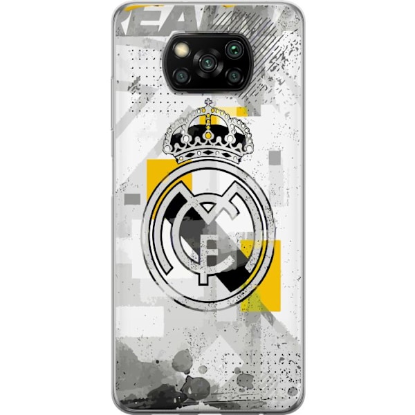 Xiaomi Poco X3 NFC Genomskinligt Skal Real Madrid
