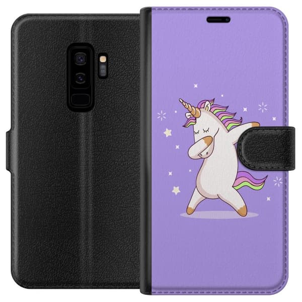 Kompatibel Tegnebogsetui til Samsung Galaxy S9+ Enhjørning Dab
