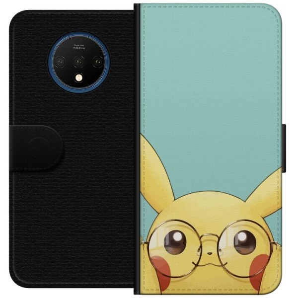 OnePlus 7T Plånboksfodral Pikachu glasögon