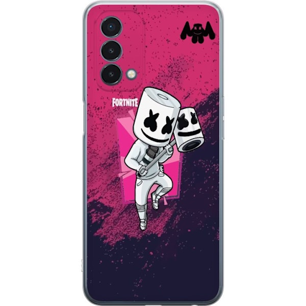 OnePlus Nord N200 5G Läpinäkyvä kuori Marshmello Fortnite Skin Emote Gaming DJ Hahmo Suosittu Aihe Lapsi Nuori Trendi