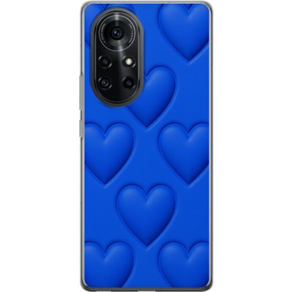 Huawei nova 8 Pro Genomskinligt Skal Blue Hearts