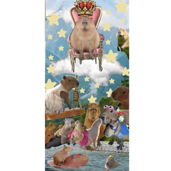 Kompatibel Tegnebogsetui til Apple iPhone 13 Pro Capybara