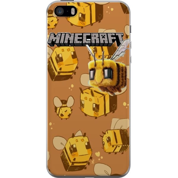 Apple iPhone 5s Genomskinligt Skal Minecraft Bi