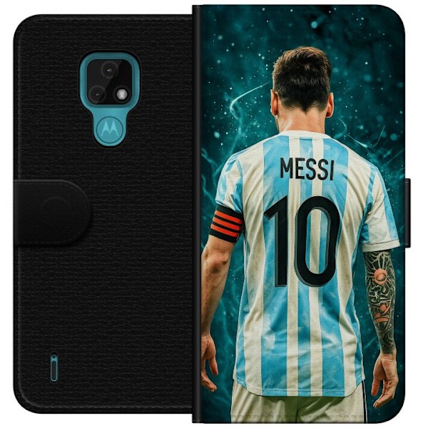Motorola Moto E7 Lompakkokotelo Messi