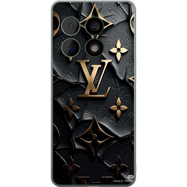 OnePlus 10 Pro Gennemsigtig cover Louis Vuitton Mørk Tilstand Design Sort Luksus Stil Mode Populær Grafisk Mønster Modeikon Luksusmærke