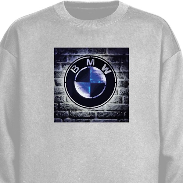 Sweatshirt for Voksen | Klassisk Collegegenser BMW grå M