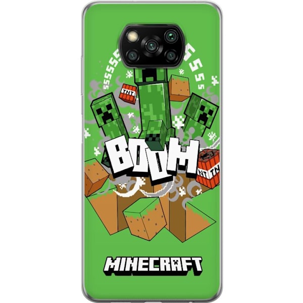 Xiaomi Poco X3 NFC Läpinäkyvä kuori Minecraft Boom