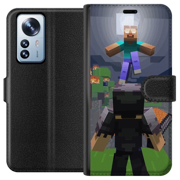 Xiaomi 12 Pro Plånboksfodral Minecraft