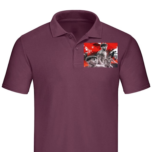 Poloshirt til Voksen | Elegant Poloshirt Lamine Yamal Bordeaux Lille