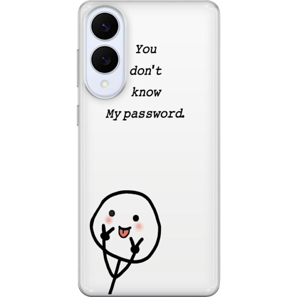 Samsung Galaxy S25 Edge Gennemsigtig cover Du Kender Ikke Mit Adgangskode