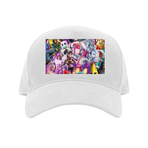 Keps för Barn | Bekväm Justerbar Barn-Keps Fortnite vit Barn