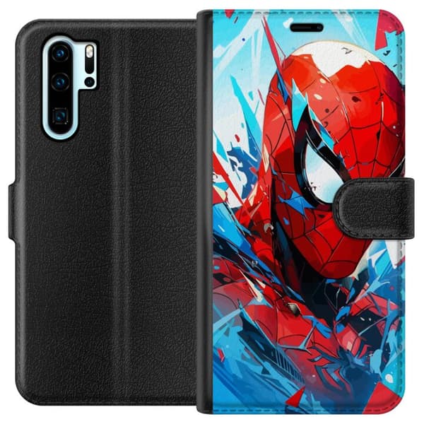 Kompatibel Tegnebogsetui til Huawei P30 Pro Spiderman