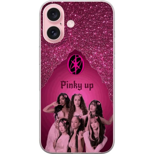 Kompatibelt Mobilskal till Apple iPhone 16 KATSEYE Pinky Up rosa