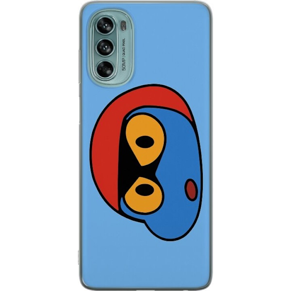 Motorola Moto G62 5G Läpinäkyvä kuori Bold Bot Head
