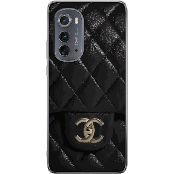 Motorola Edge (2022) Genomskinligt Skal Chanel Black