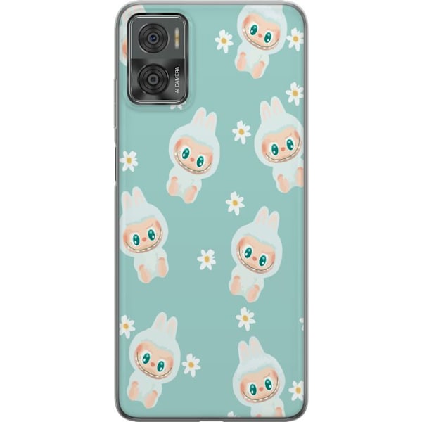 Motorola Moto E22i Läpinäkyvä kuori Labubu Candy Vibes