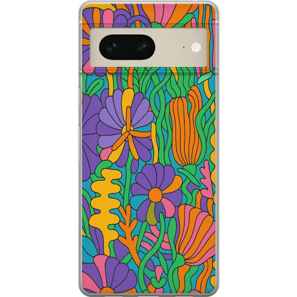 Google Pixel 7 Genomskinligt Skal Color Pop