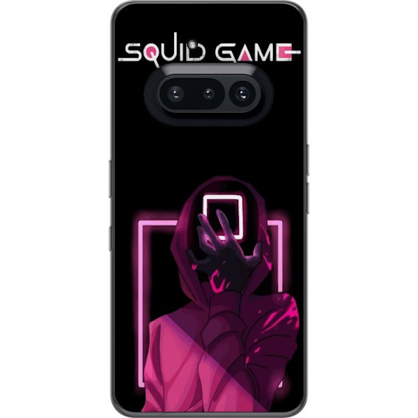 Nothing Phone (3a) Läpinäkyvä kuori Squid Game Teema Suosittu Sarja Motiivi Graafinen Ikoninen Suunnittelu Aasialainen Popkulttuuri Jännitys Draam