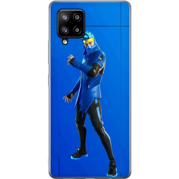 Samsung Galaxy A42 5G Gennemsigtig cover Fortnite - Ninja Blue