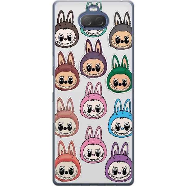 Sony Xperia 10 Plus Gennemsigtig cover Labubu Macaron Monster