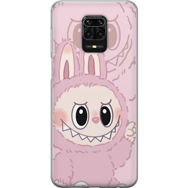 Xiaomi Redmi Note 9S Gjennomsiktig deksel Labubu Floral Freak